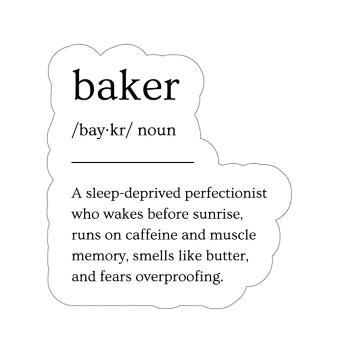 Baker Definition Vinyl Sticker