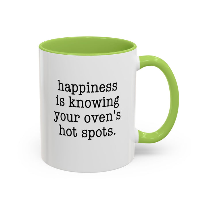 Knowing Your Oven's Hot Spots Color Accent Mug