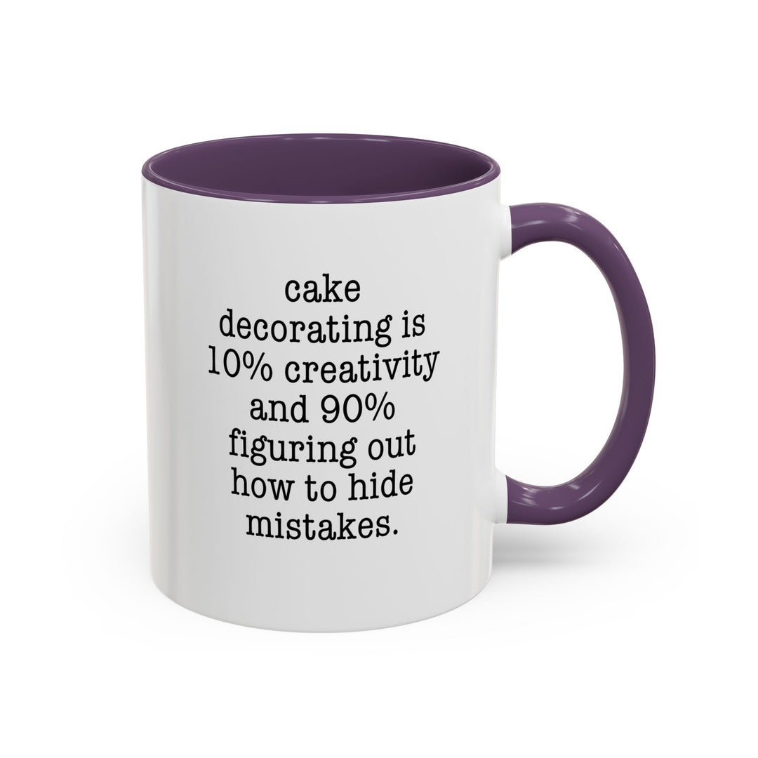 Cake Decorating Truth Color Accent Mug