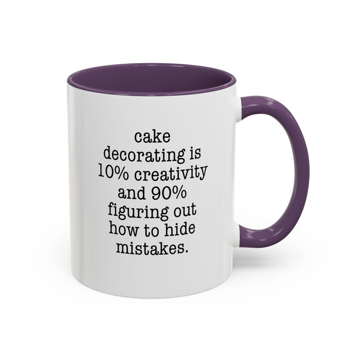 Cake Decorating Truth Color Accent Mug