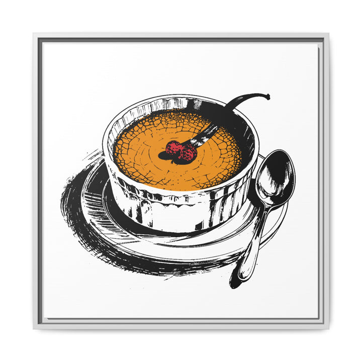Crème Brûlée Canvas with Floating Frame