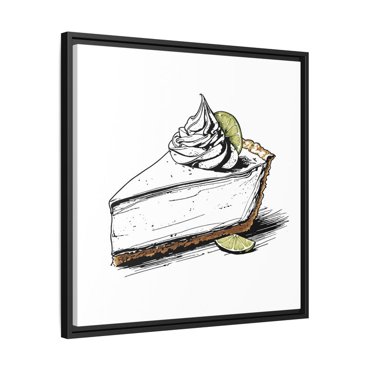 Key Lime Pie Canvas with Floating Frame