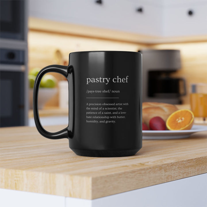 Pastry Chef Definition Black Mug