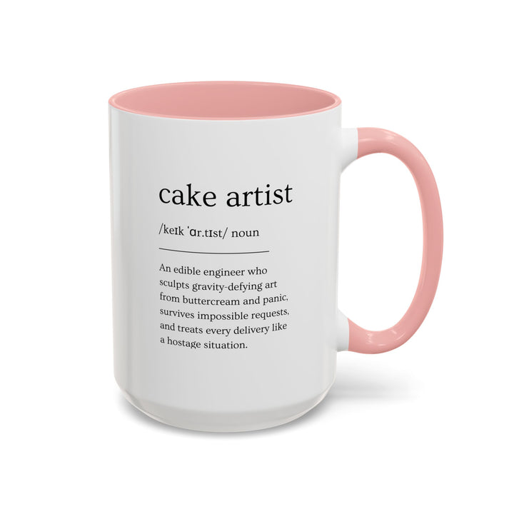Cake Artist Definition Color Accent Mug