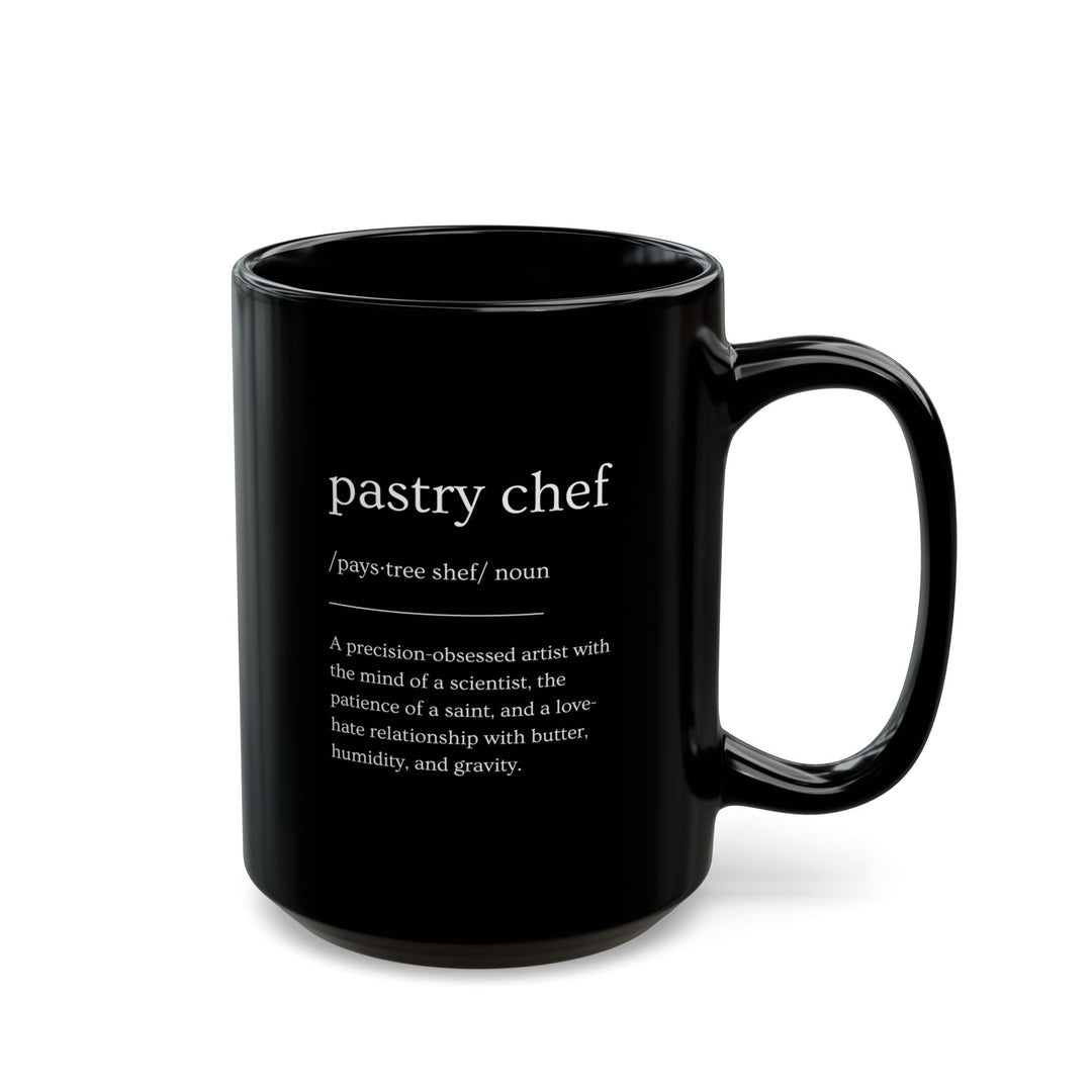 Pastry Chef Definition Black Mug