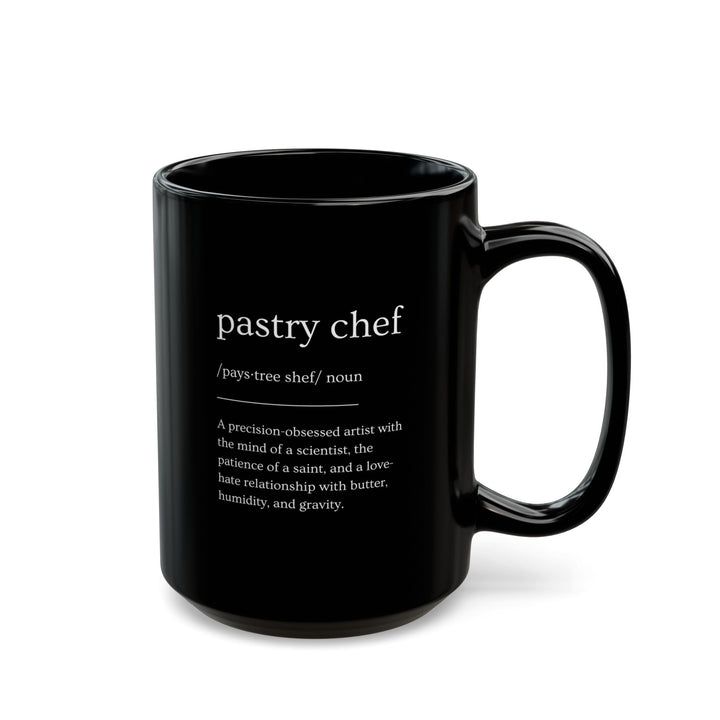 Pastry Chef Definition Black Mug