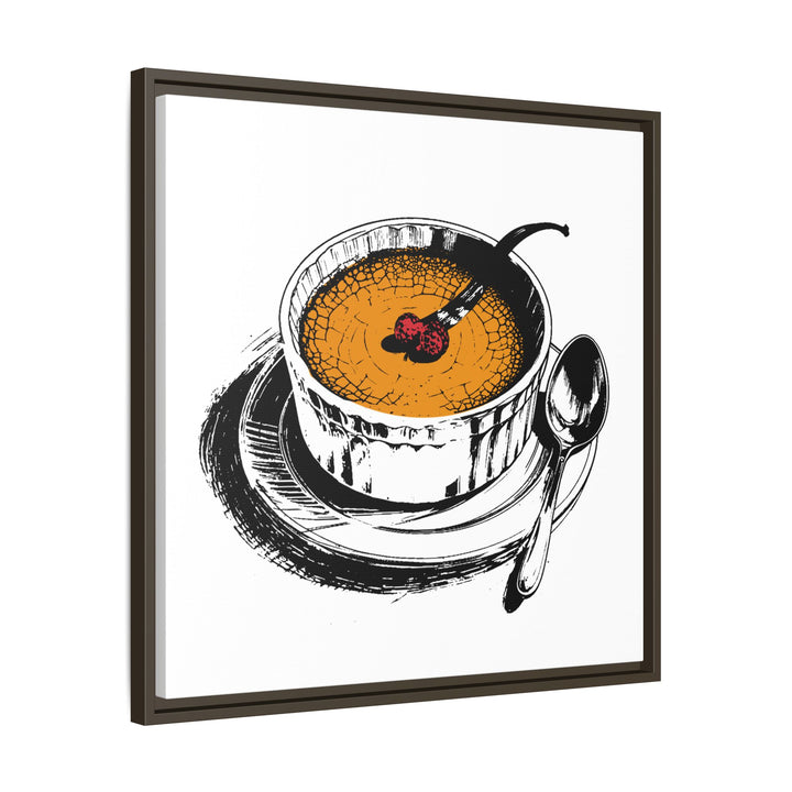 Crème Brûlée Canvas with Floating Frame