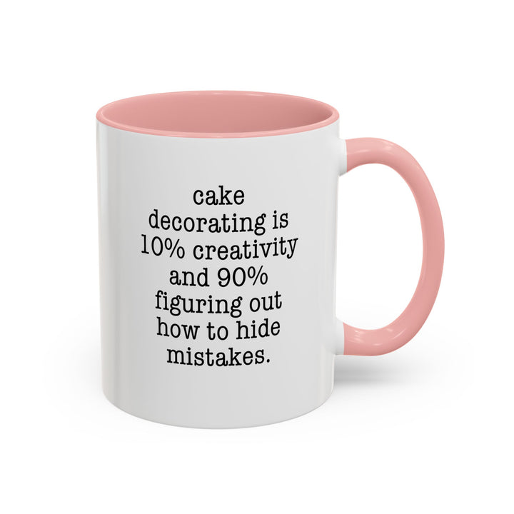 Cake Decorating Truth Color Accent Mug