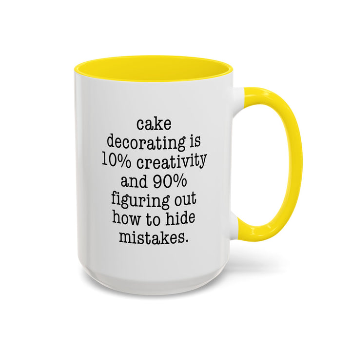 Cake Decorating Truth Color Accent Mug