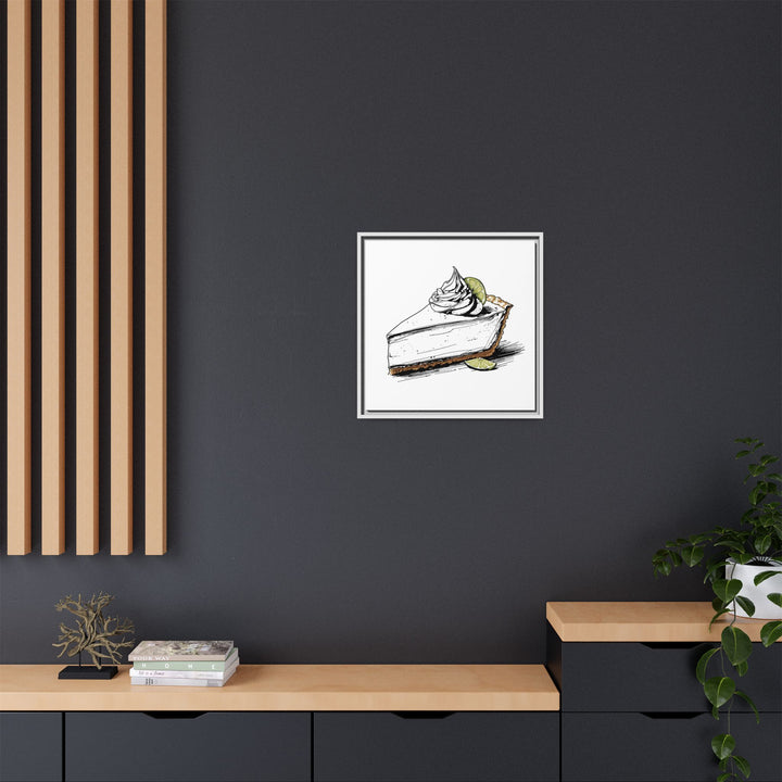Key Lime Pie Canvas with Floating Frame