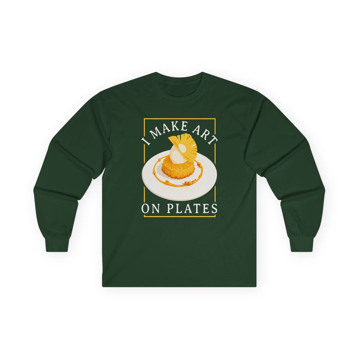 I Make Art on Plates Long Sleeve T-Shirt