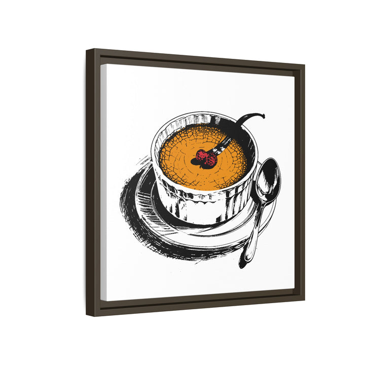 Crème Brûlée Canvas with Floating Frame