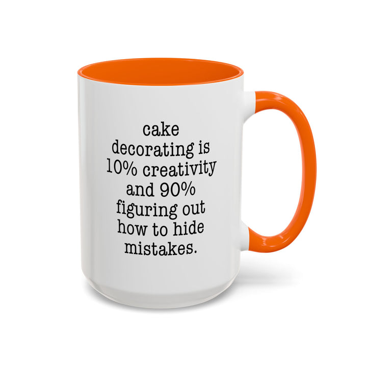 Cake Decorating Truth Color Accent Mug