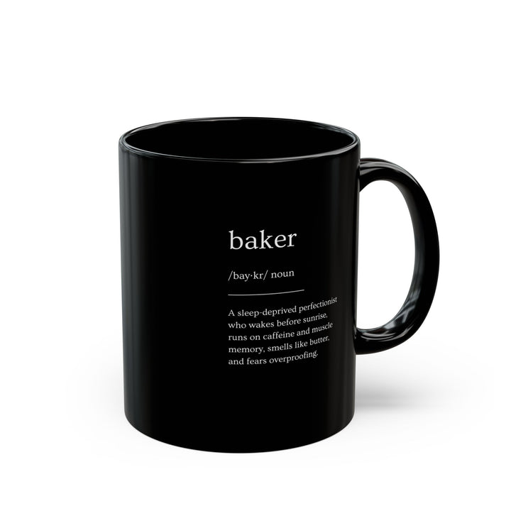 Baker Definition Black Mug