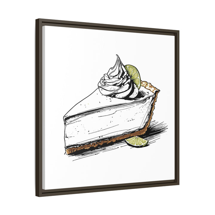 Key Lime Pie Canvas with Floating Frame