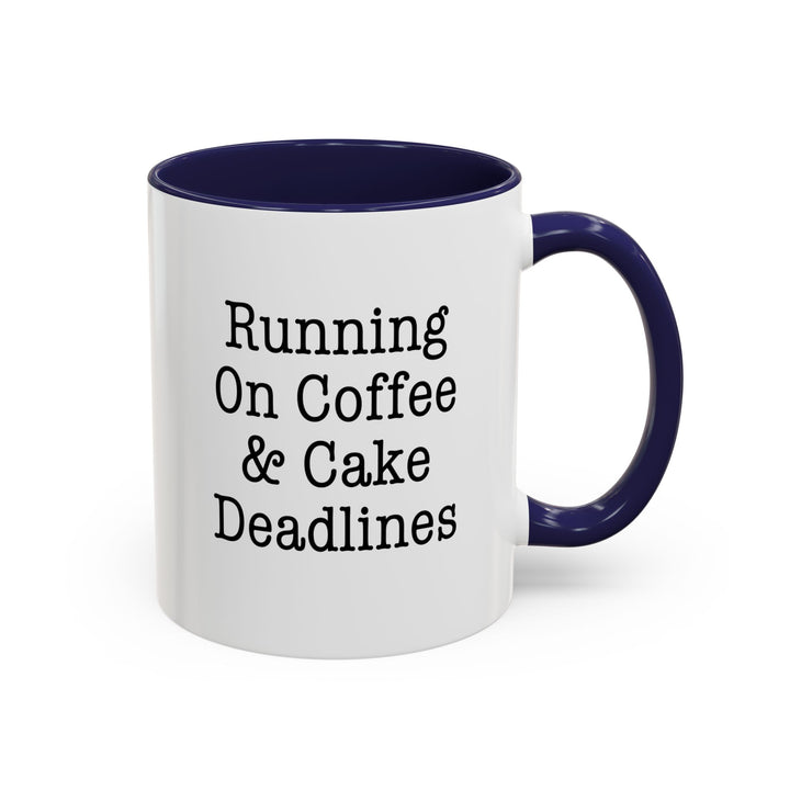 Coffee & Cake Deadlines Color Accent Mug