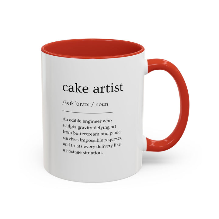 Cake Artist Definition Color Accent Mug