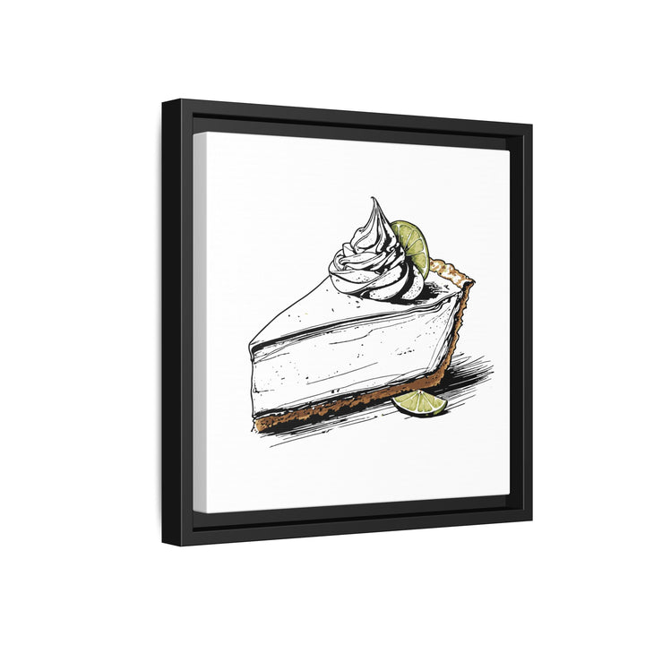 Key Lime Pie Canvas with Floating Frame