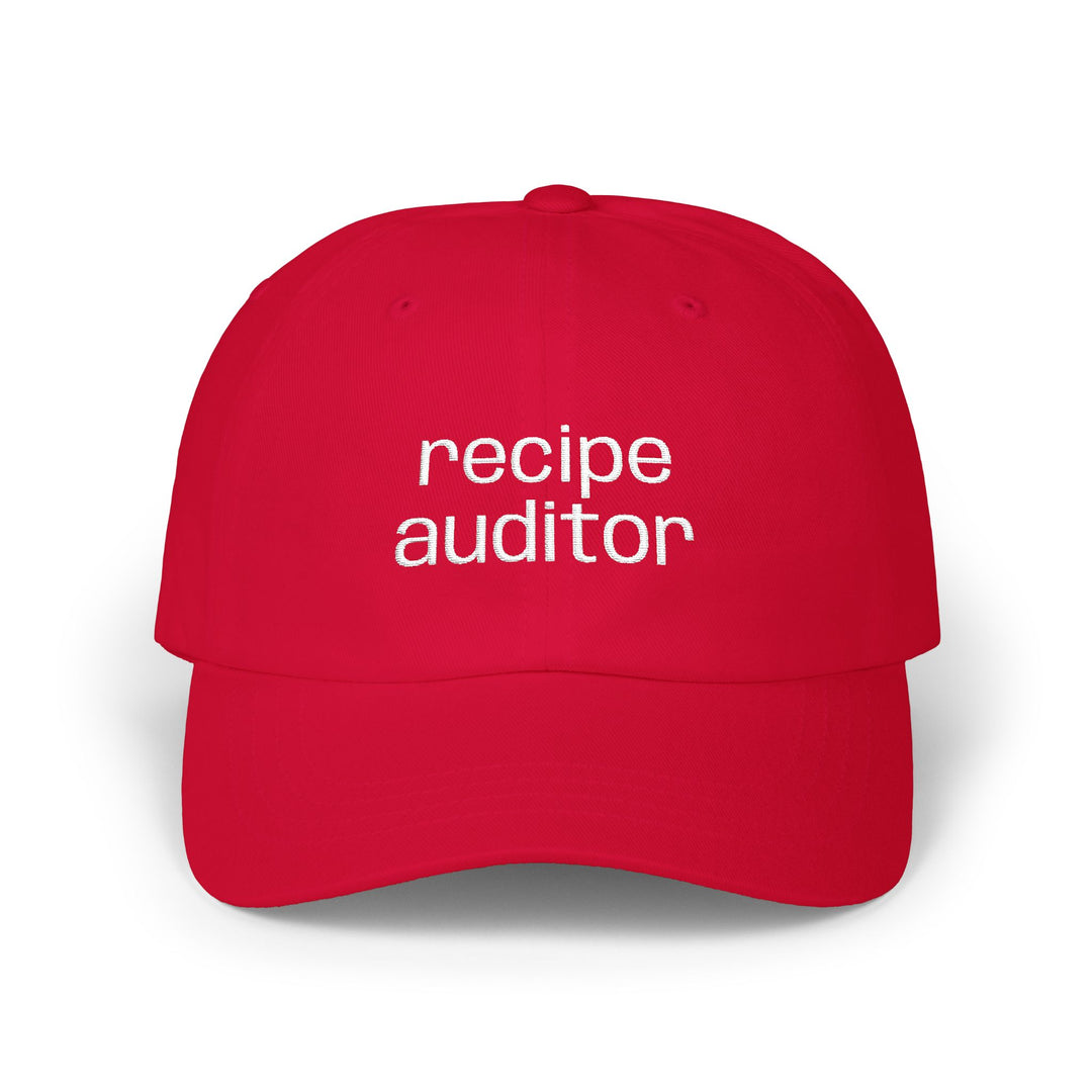 Recipe Auditor Embroidered Hat
