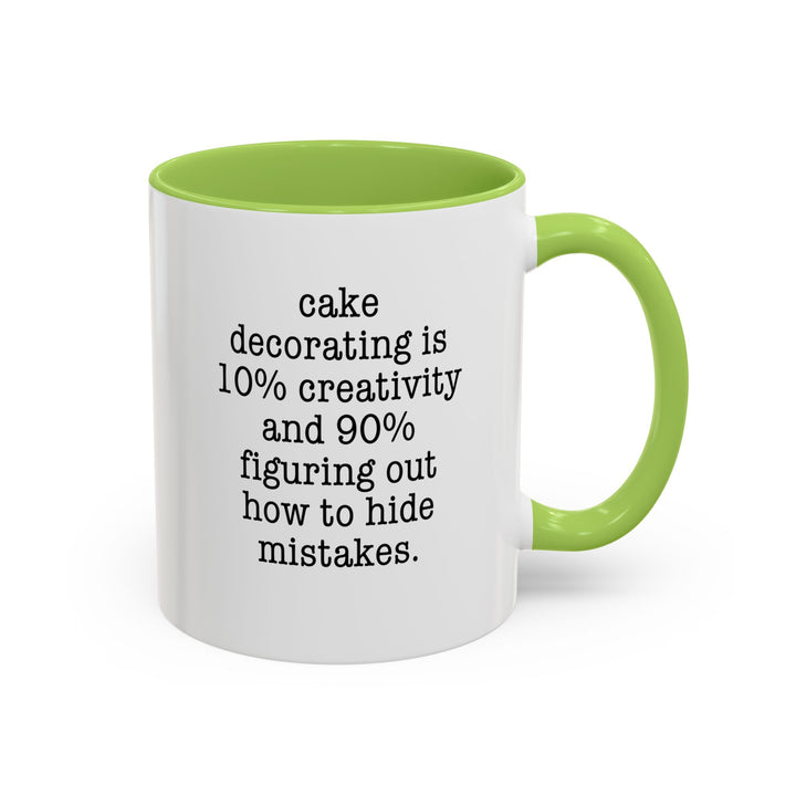 Cake Decorating Truth Color Accent Mug