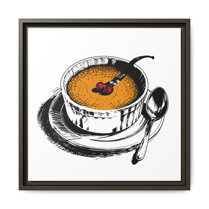 Crème Brûlée Canvas with Floating Frame