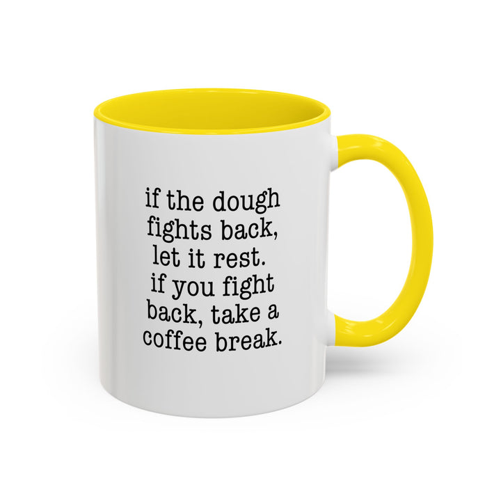 When the Dough Fights Back Color Accent Mug
