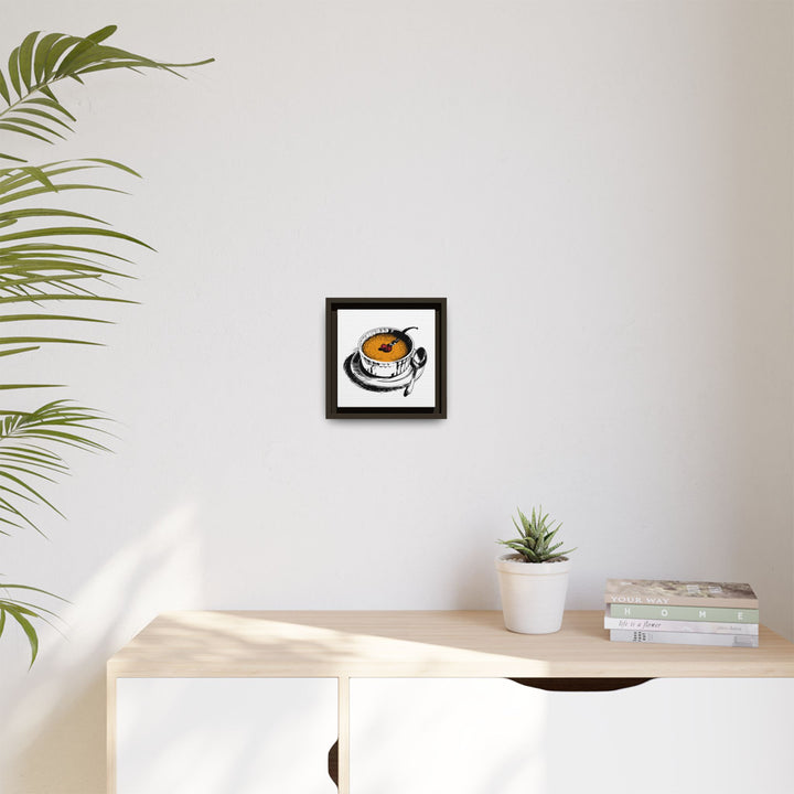 Crème Brûlée Canvas with Floating Frame