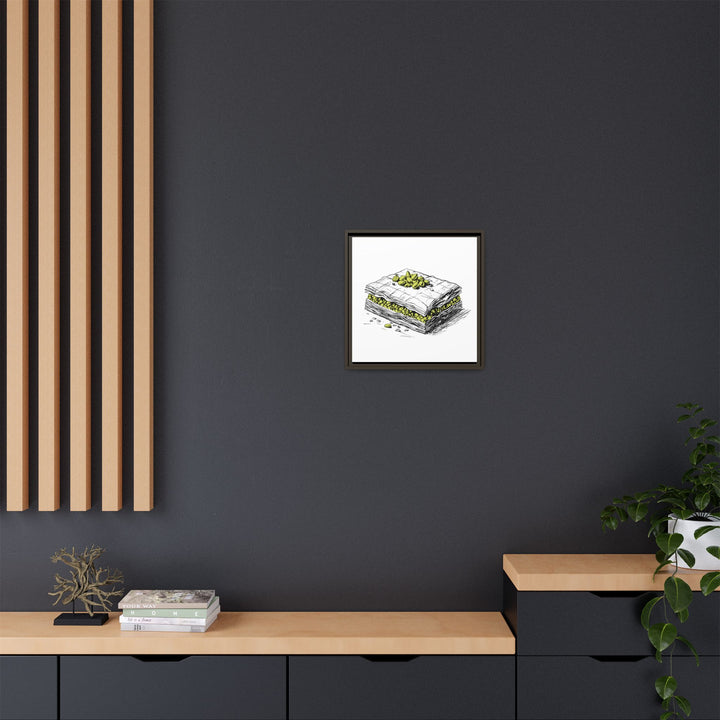 Baklava Canvas with Floating Frame