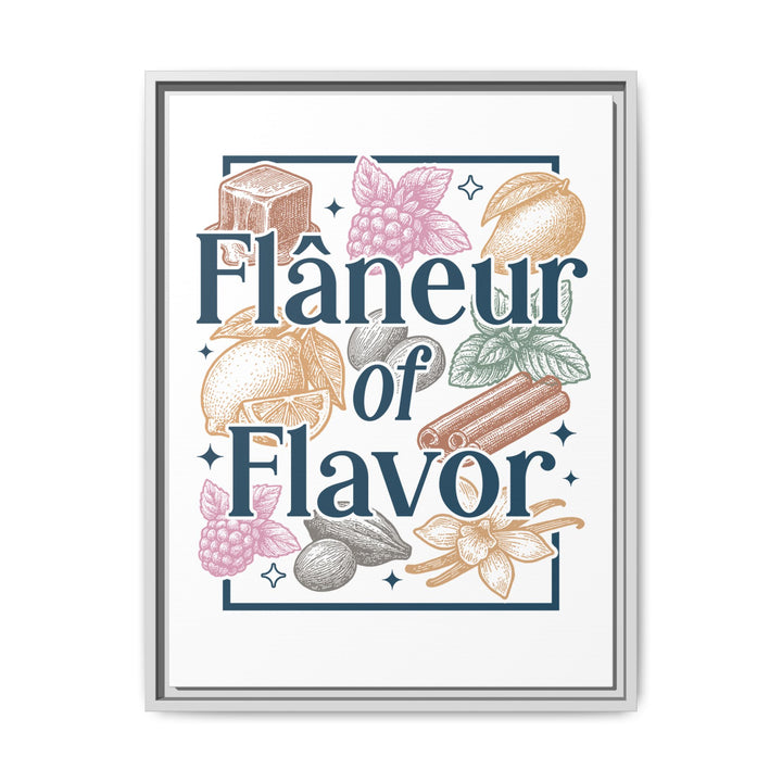 Flâneur of Flavor Framed Canvas