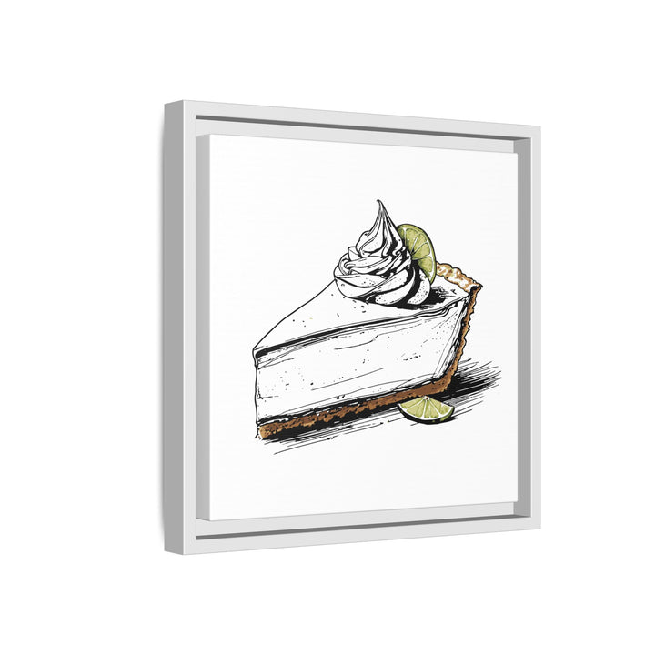 Key Lime Pie Canvas with Floating Frame