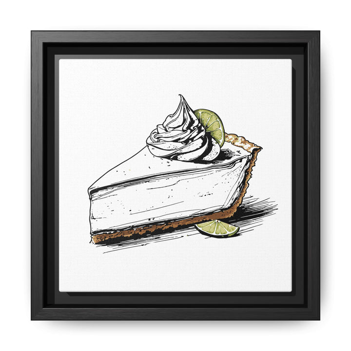 Key Lime Pie Canvas with Floating Frame
