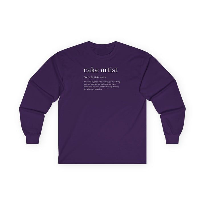 Cake Artist Definition Long Sleeve T-Shirt