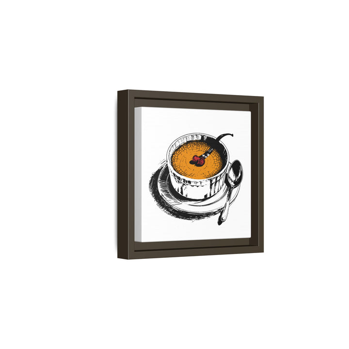 Crème Brûlée Canvas with Floating Frame