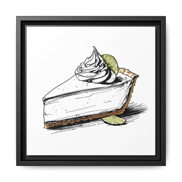 Key Lime Pie Canvas with Floating Frame