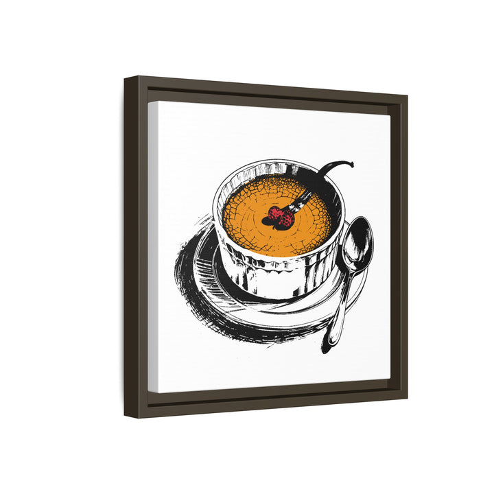 Crème Brûlée Canvas with Floating Frame