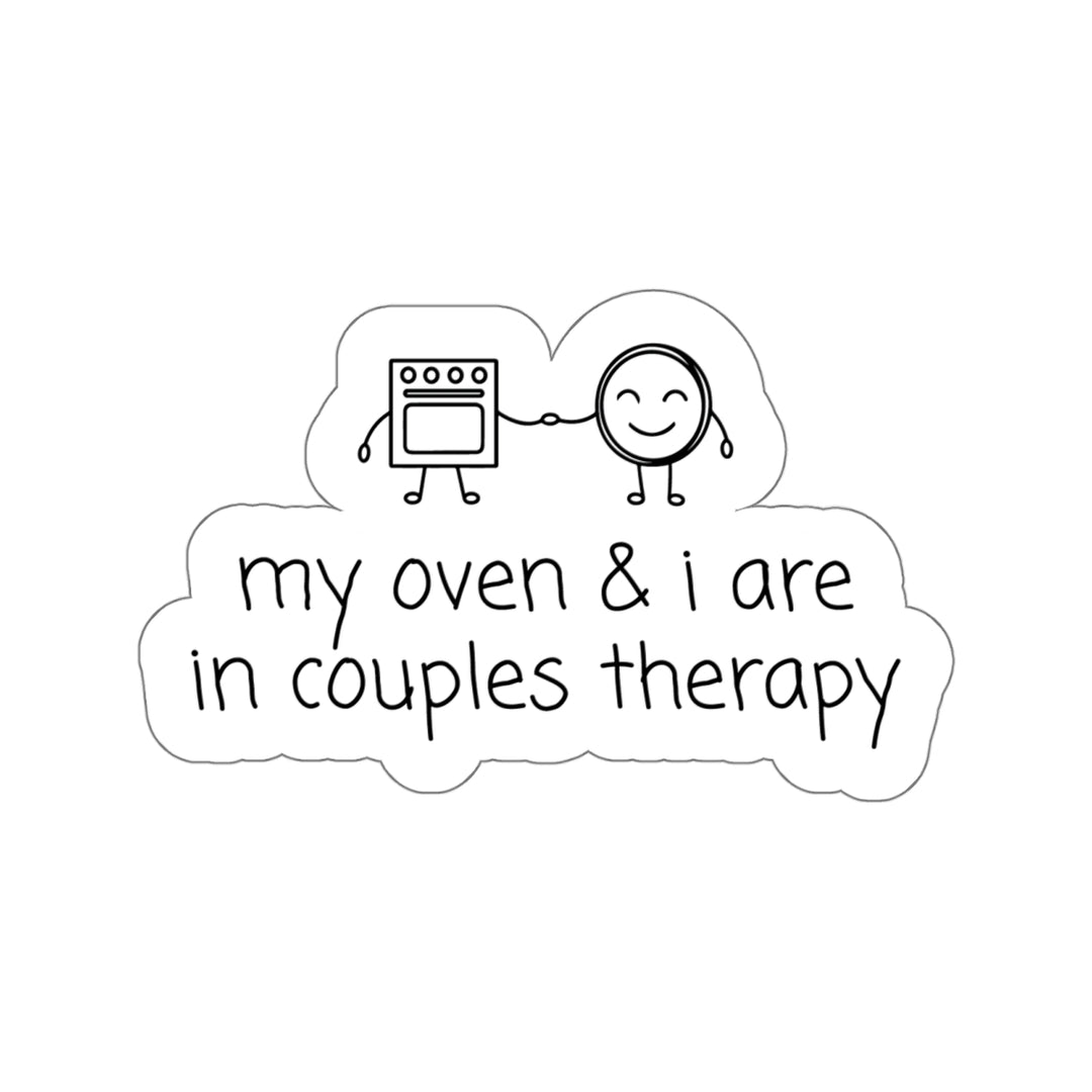 Couples Therapy With Oven Vinyl Sticker