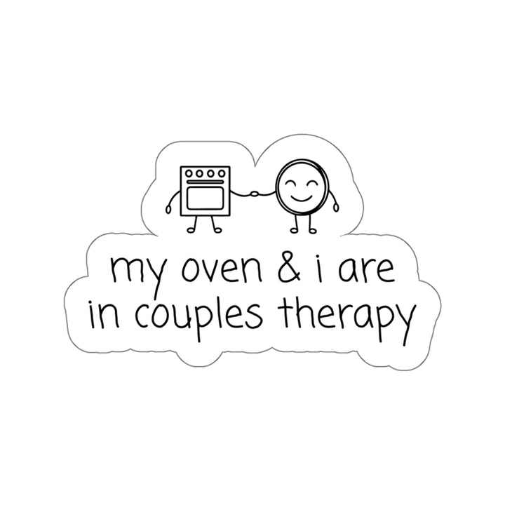 Couples Therapy With Oven Vinyl Sticker