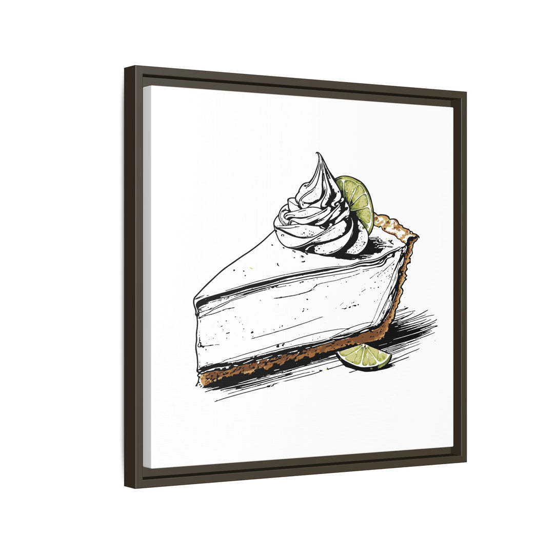 Key Lime Pie Canvas with Floating Frame
