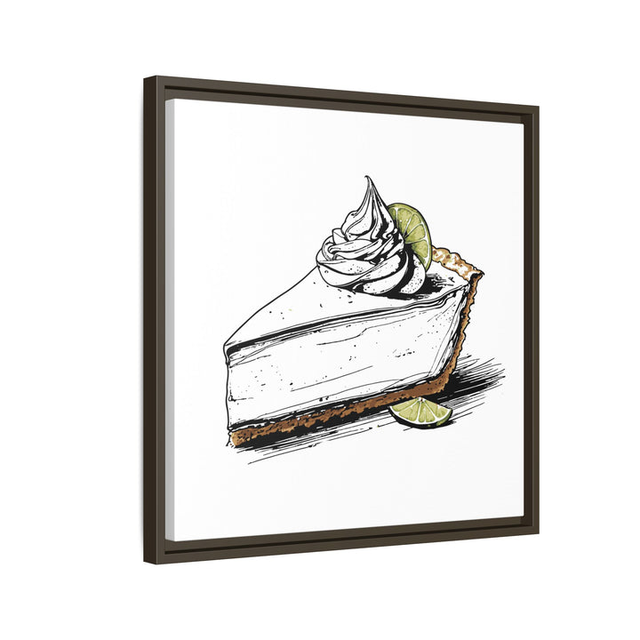 Key Lime Pie Canvas with Floating Frame