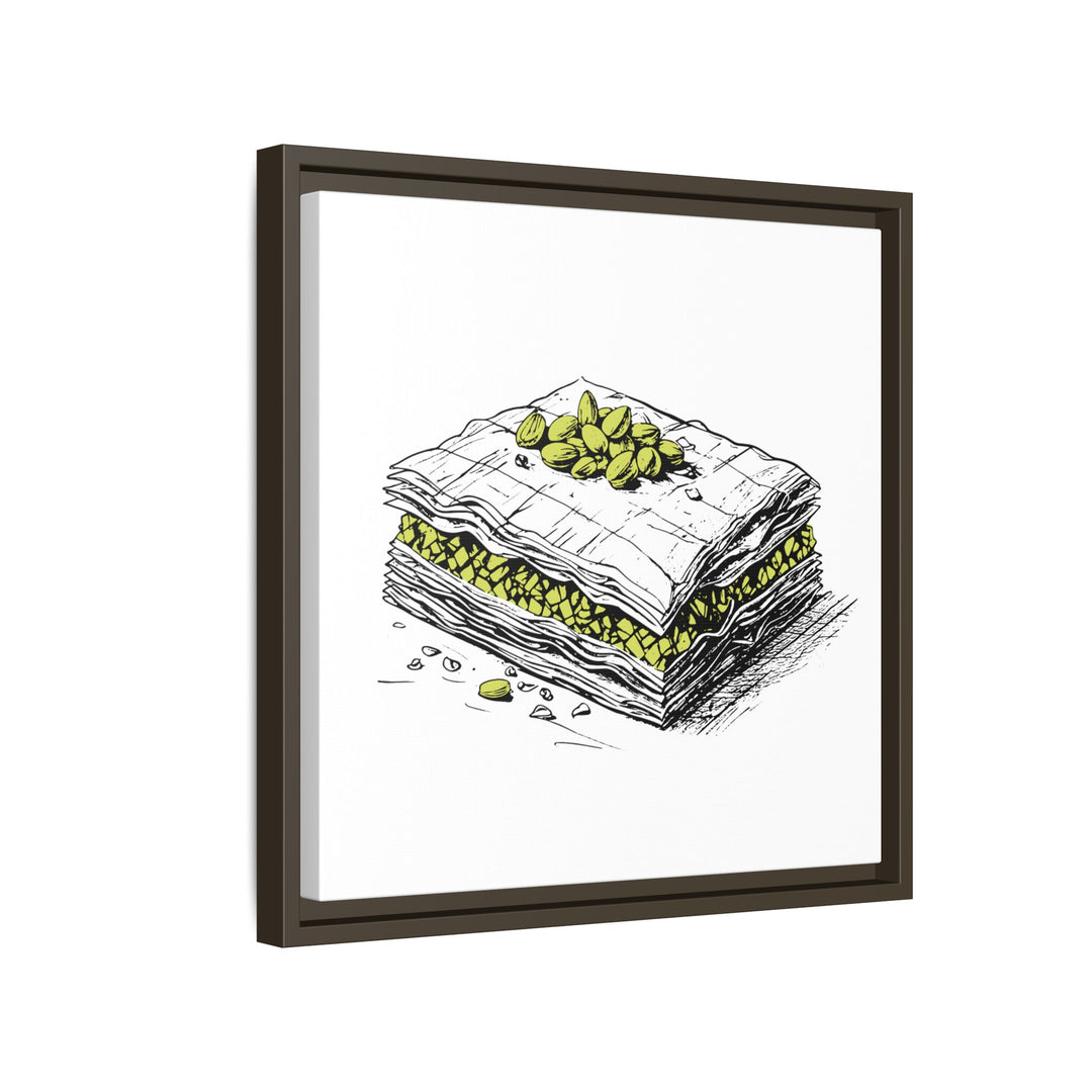 Baklava Canvas with Floating Frame