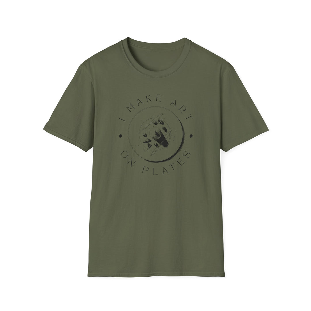 I Make Art on Plates Unisex T-Shirt
