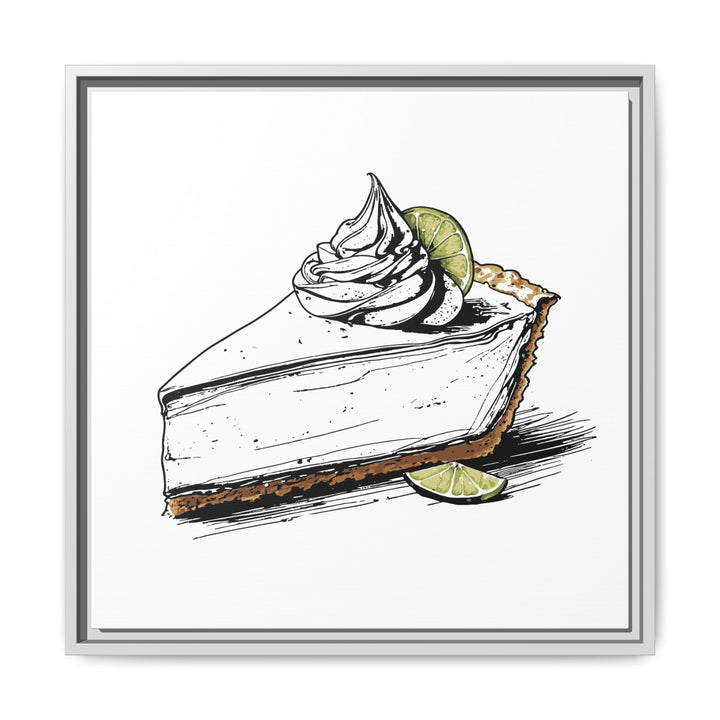 Key Lime Pie Canvas with Floating Frame