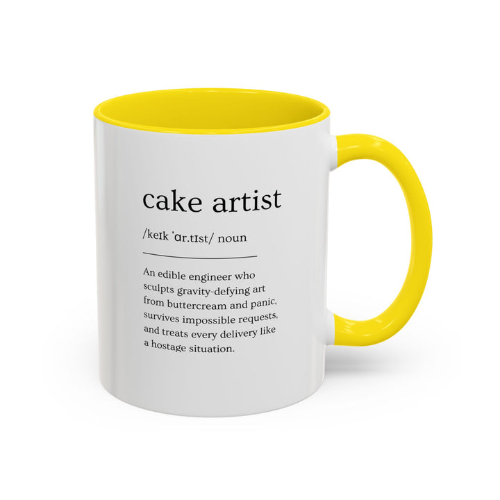 Cake Artist Definition Color Accent Mug