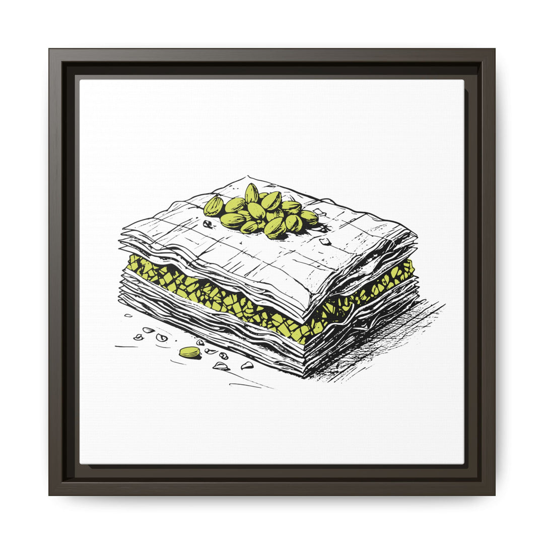 Baklava Canvas with Floating Frame
