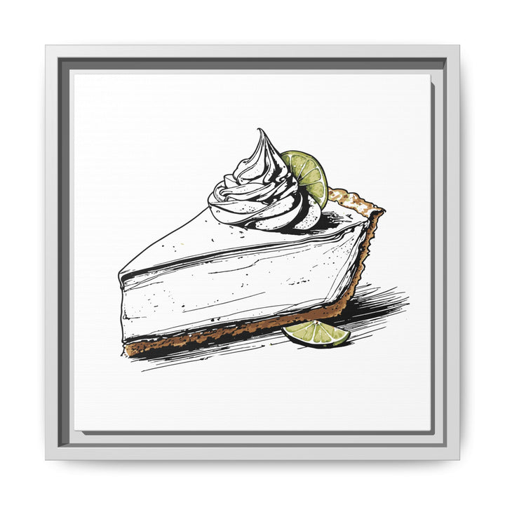 Key Lime Pie Canvas with Floating Frame