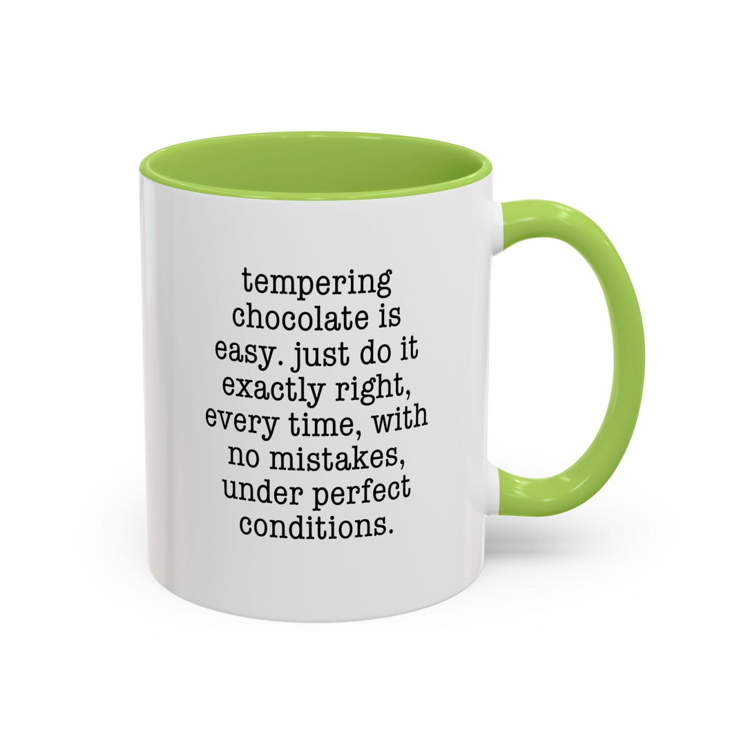 Tempering is Easy Color Accent Mug