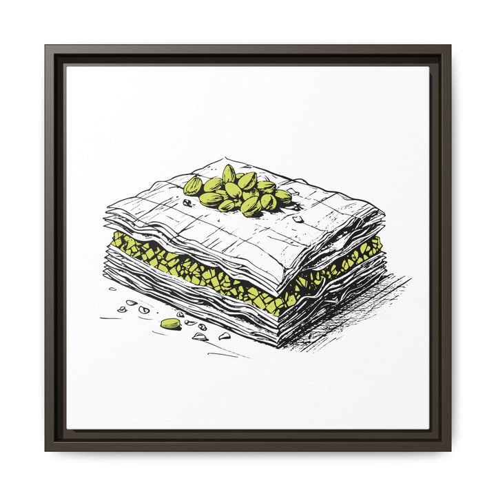Baklava Canvas with Floating Frame