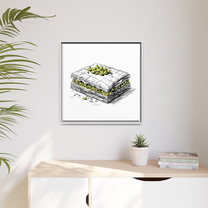 Baklava Canvas with Floating Frame