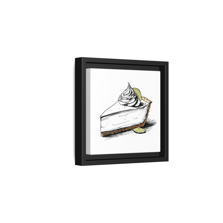 Key Lime Pie Canvas with Floating Frame