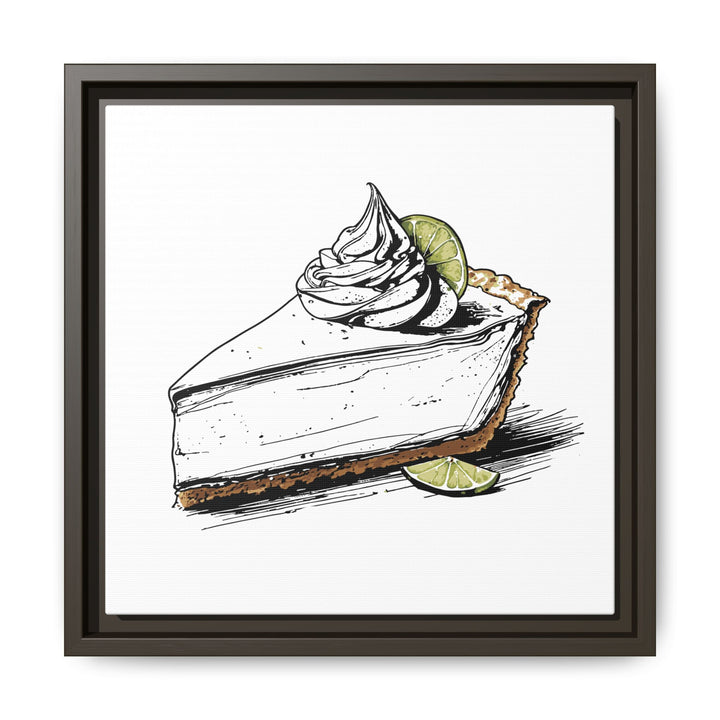 Key Lime Pie Canvas with Floating Frame